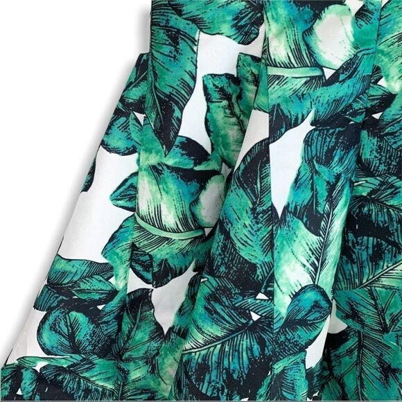 Lulu’s Tropical Palm Print Fit and Flair Dress - Picture 8 of 8